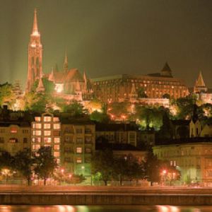 Noční panorama Budapešti