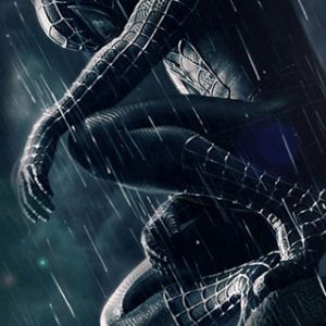 Spider-Man v dešti