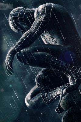 Spider-Man v dešti