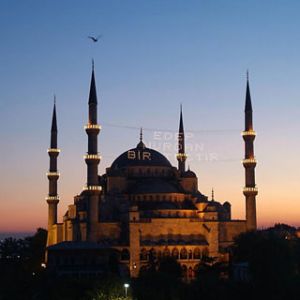 Mešita Sultan Ahmed při západu slunce