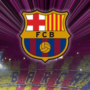 Pozadí s logem FC Barcelona