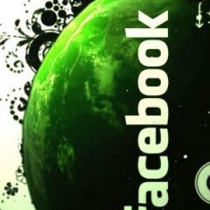 Zelený Facebook Abstraktní Design