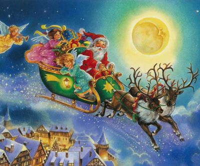 Vánoční saně Santa Clause
