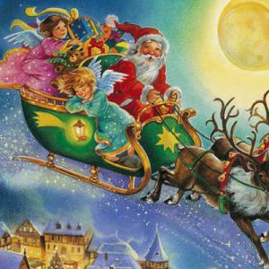 Santa Claus v saních