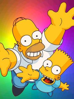 Homer a Bart Simpson