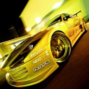 Elegantní Žluté Sportovní Auto