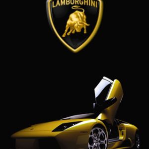 Žluté sportovní auto Lamborghini