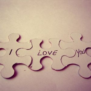 Puzzle Kousky Miluji Tě