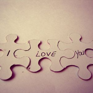 Puzzle Kousky Miluji Tě