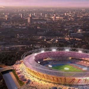 Aerial Pohled na Stadion