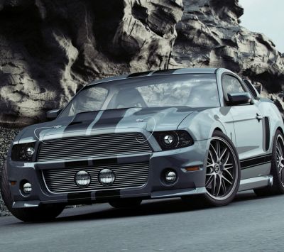 Stylové Šedé Mustang Auto