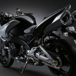 Elegantní Černý Motocykl
