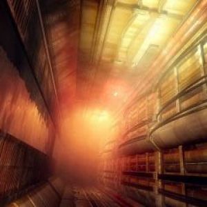 Futuristický technologický tunel