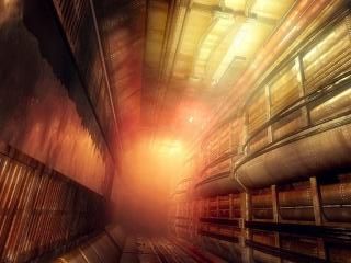 Futuristický technologický tunel