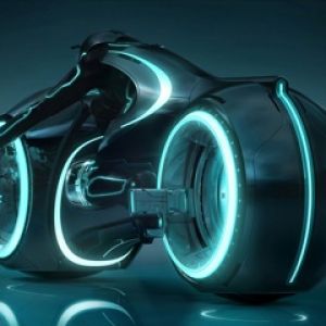 Futuristický světelný cyklus