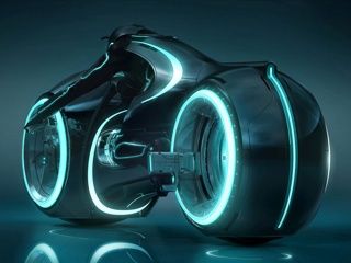 Futuristický světelný cyklus