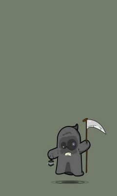 Roztomilá ilustrace Grim Reapera