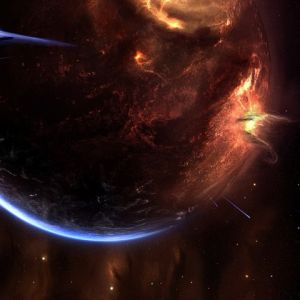 Galaktická Hmlovina a Planeta