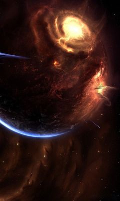 Galaktická Hmlovina a Planeta