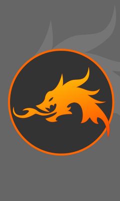 Ohnivý design draka
