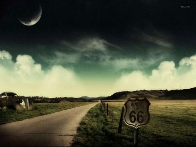 Scenická krajina Route 66