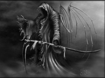 Temná fantasy umění Grim Reapera