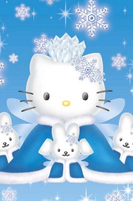 Hello Kitty Zimní Krajina