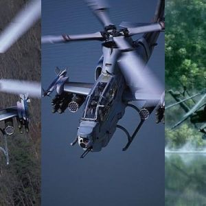 Ukázka helikoptéry Apache