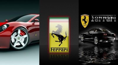 Auta a logo Ferrari