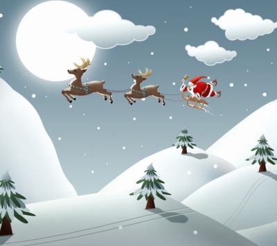 Santa Claus a sobi