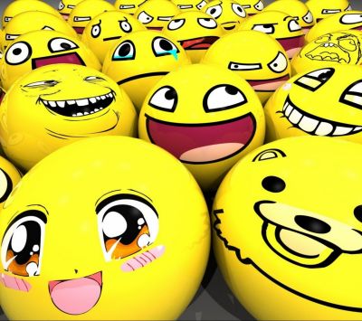 Vtipné Emoji Tváře
