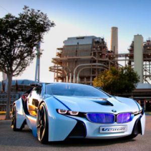 Futuristické auto BMW i8