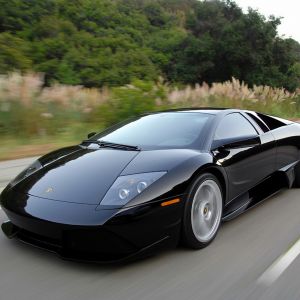Černé Lamborghini Sportovní Auto