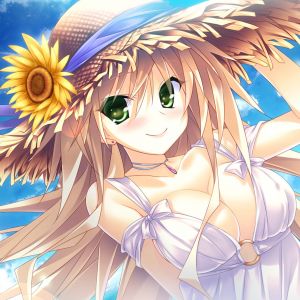 Anime Dívka se Slunečnicovým Kloboukem