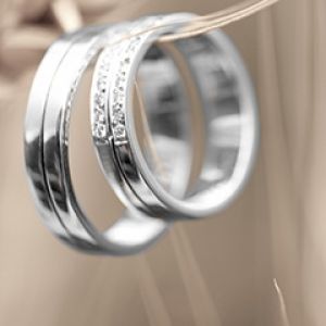 Elegantní Svatba Prsteny