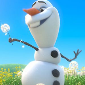 Olaf na květinovém poli