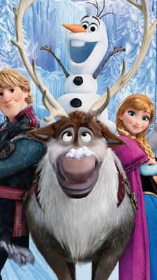 Postavy z Ledového království - Olaf, Kristoff, Anna