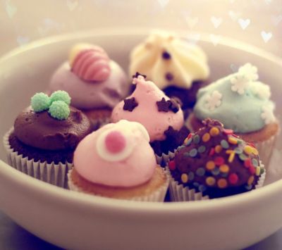 Barevné Cupcaky - wallpaper preview