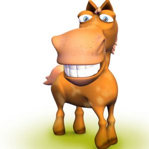 Vtipný Kreslený Kůň