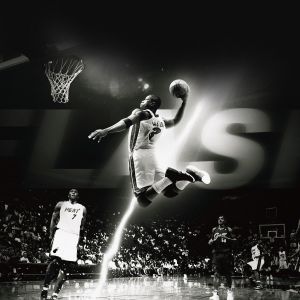 Basketbalový Dunk Akce