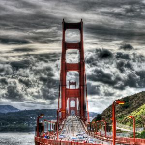 Scénický pohled na Golden Gate Bridge