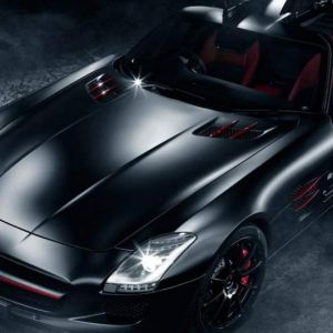 Elegantní Černé Sportovní Auto