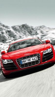 Červené Audi R8 Sportovní Auto