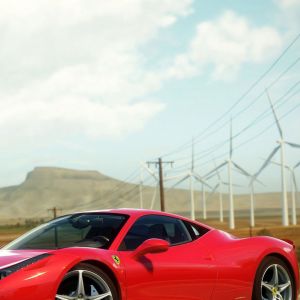 Červené Ferrari 458 Italia