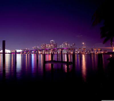 Noční Panorama Miami