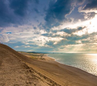 Pokojný Plážový Západ Slunce - wallpaper preview