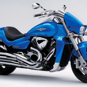 Modrý Cruiser Motocykl